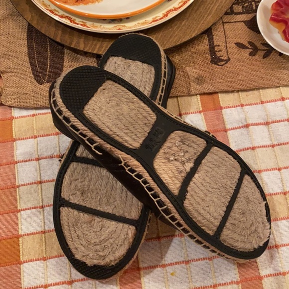 COACH RHODELL LEATHER ESPADRILLE FLATS - Picture 5 of 7